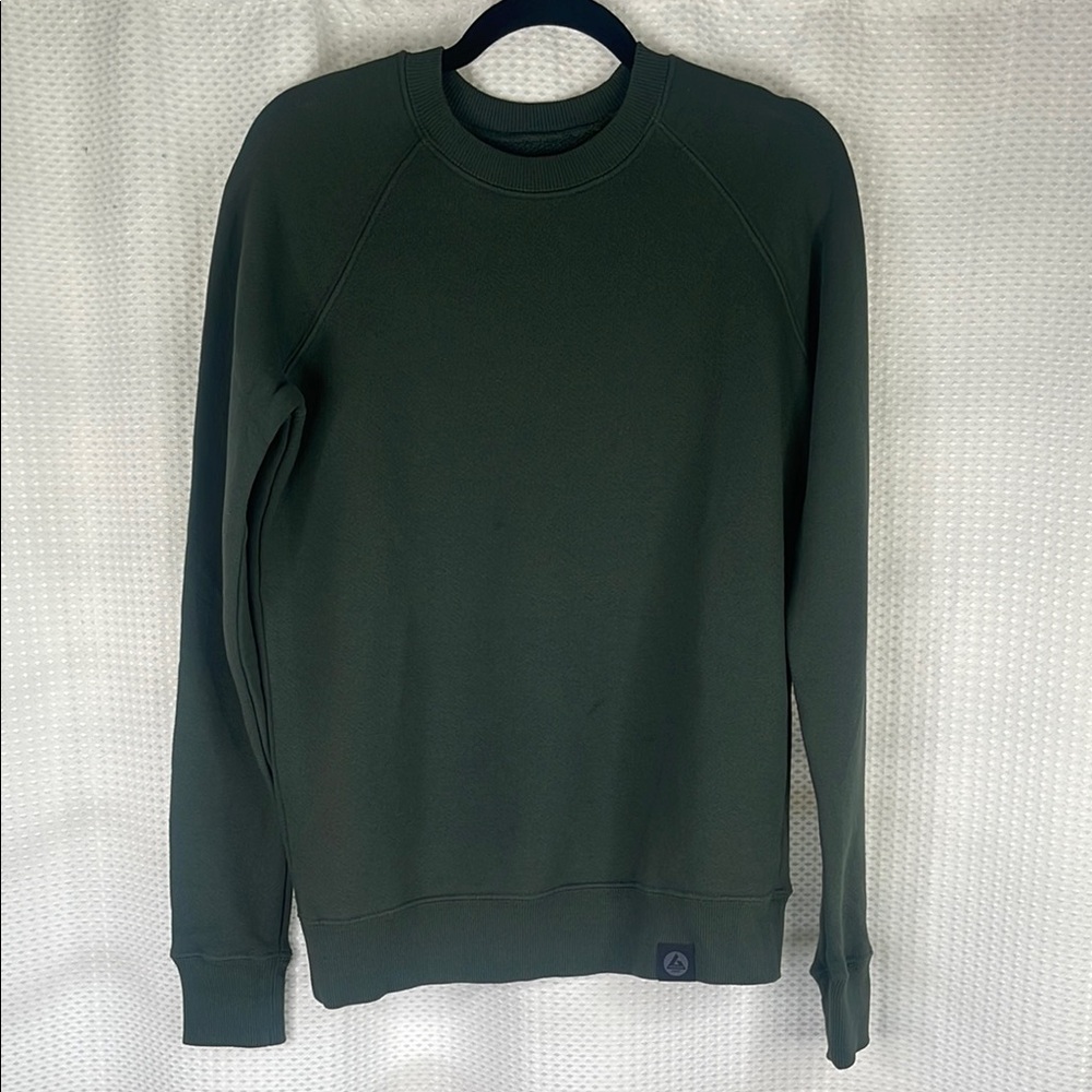 American Giant Crewneck Sweatshirt Crew Neck Fleece Cotton Green Sz XS - Picture 3 of 10